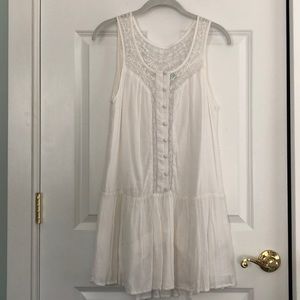 white lace dress